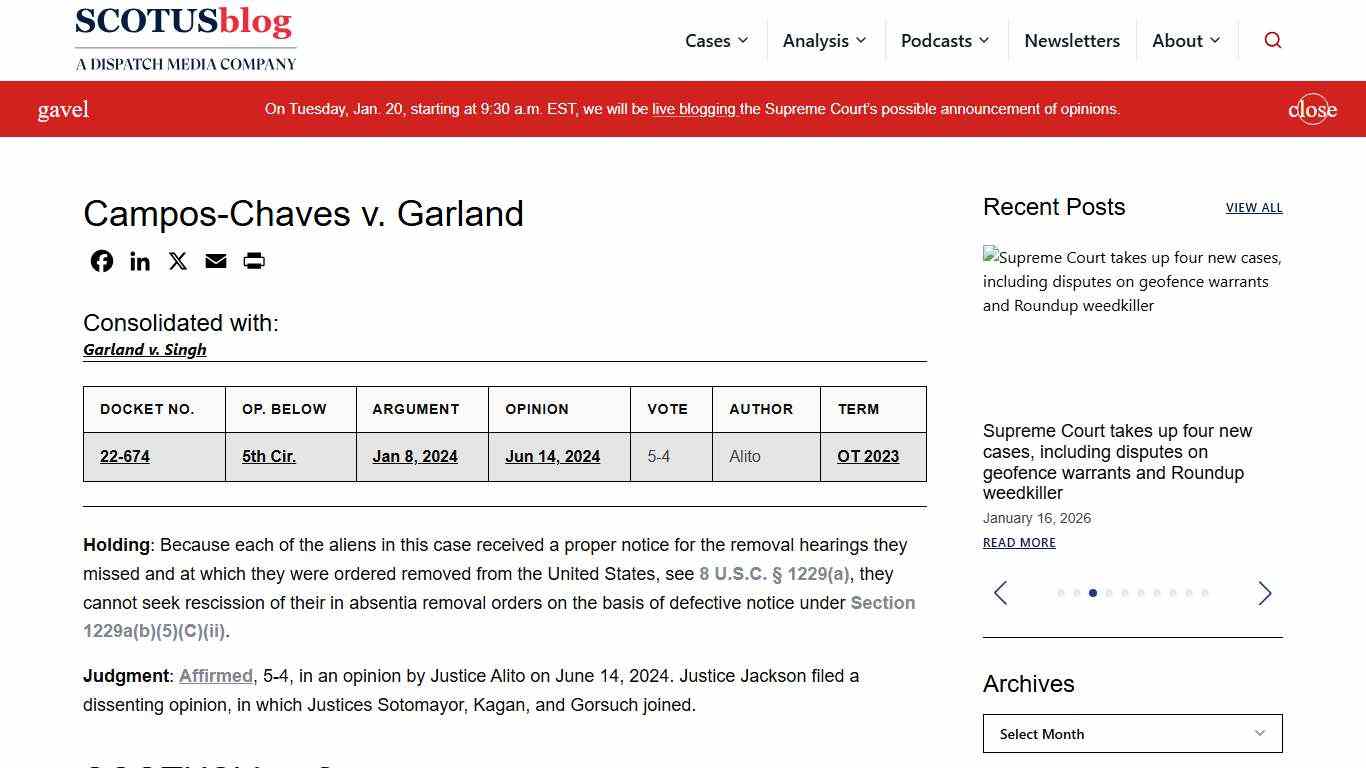 Campos-Chaves v. Garland - SCOTUSblog